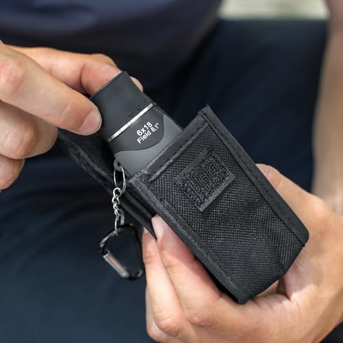 Image of Carson MiniMight Pocket Monocular, 6x18mm, with Carabiner Clip, MM-618