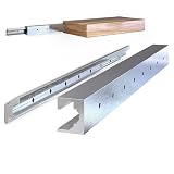Hovr Solutions Slim Floating Shelf Bracket, 125LB, Up to 63' Shelf, 1-Pack