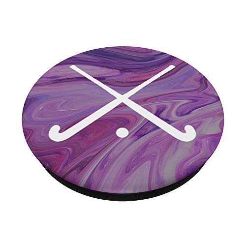 Field Hockey Player Sticks Gift - Purple Pink Marble 2 #TOP1