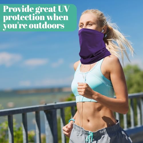 CYZBL 8 Stücke Outdoor Multifunktionstuch, Elastischer Sport Nahtlose Schal, Motorrad Halstuch, UV Residenz, Unisex Schlauchtuch für Yoga Laufen Wandern Motorradfahren (einfarbig)