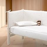 Casa da Laura - Edredón Cuna Lunares Marrón Claro - Maxi Cuna de 70 x 140 cm - 100% Algodón - 300 gr./m2 - Estampado Lunares - Fabricado en Portugal