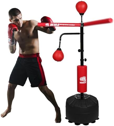 INNOLIFE Pro Boxing Training Set with Double Speed Ball and Spinn...