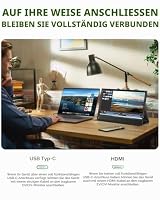 Newsoul Portable Monitor 4K 14 Zoll, QLED Tragbarer Monitor 3840x2160 UHD – Ansicht 8