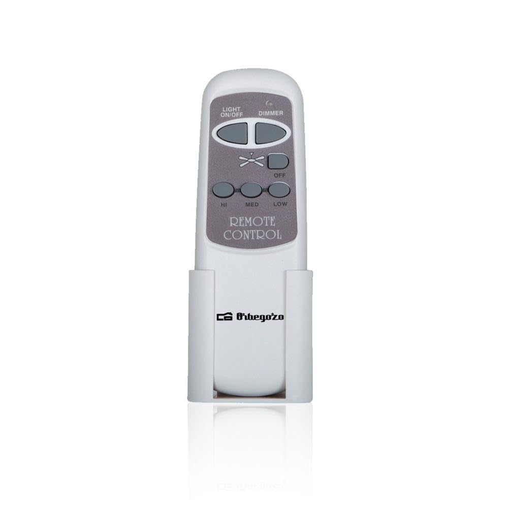 Orbegozo CP 93105 - Ventilador de techo con luz, mando a distancia, 105 cm de diámetro, altura de 41 cm, 3 velocidades de ventilación, silencioso, 50 W