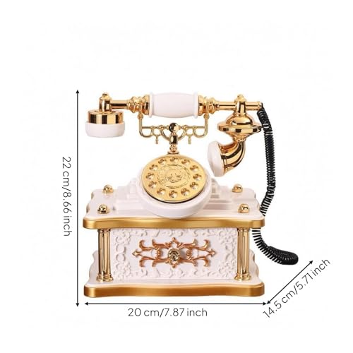 Teléfono antiguo musical para decorar espacios vacíos 4
