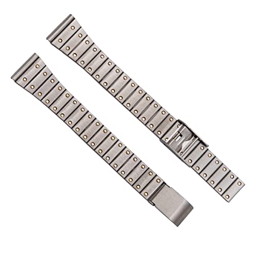 Bracelet montre acier 14 mm d'exception compatible avec Cartier Santos