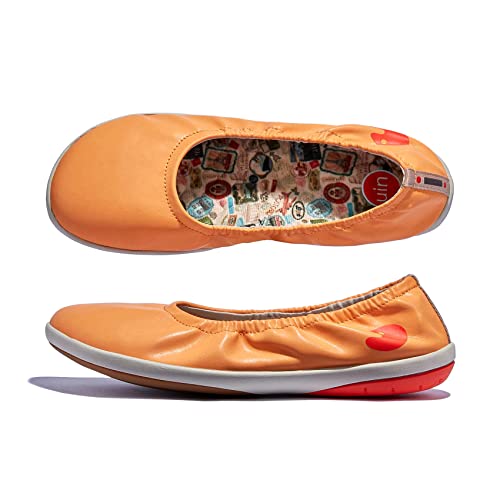 UIN Women's Ballet Flats Slip On Round Toe Casual WalkingComfortable Art Painted Travel Shoes Illites Ⅳ3