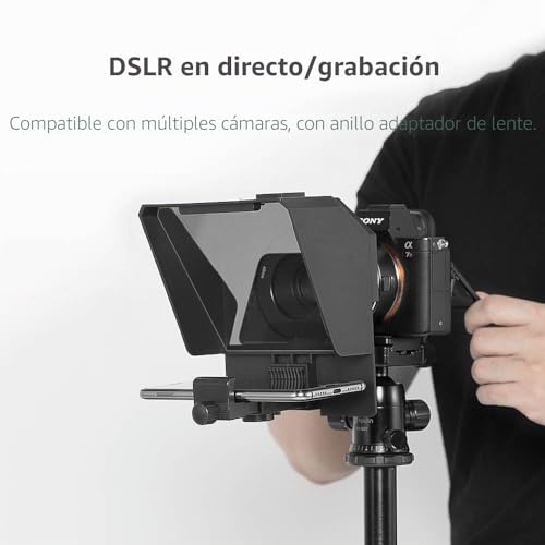 Teleprompter portátil para creadores de vídeo con mando a distancia ideal para YouTube y tutoriales 6