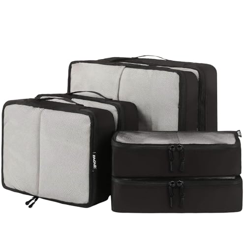 BAGAIL 6 Set Packing Cubes,Travel Luggage Packing Organizers