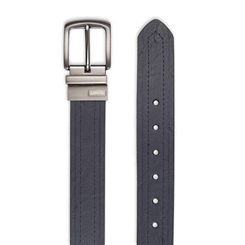 Image of Levi's Leather Men's Levis 40Mm Reversible Belt With Brushed Silver Buckle