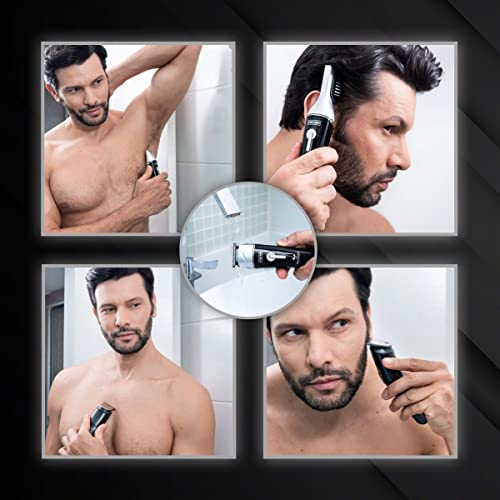 Aparador de pelos Multigroom Corporal Sem Fio Elétrico - a prova d'água - 10 acessórios - Bivolt -