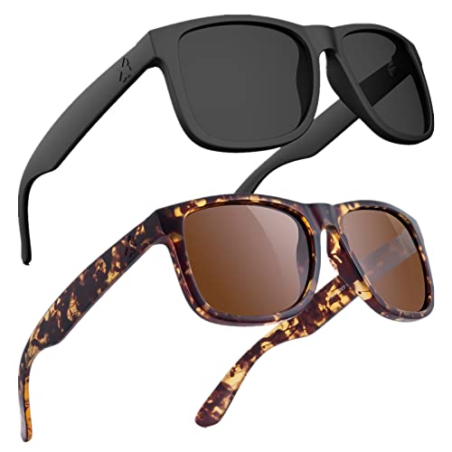 Image of MAXJULI Polarized Sunglasses for Men and Women,UV Protection Rectangular Sun Glasses 8806