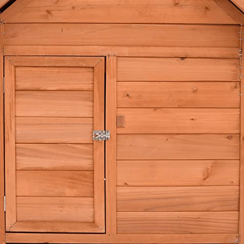 Hühnerstall 152x96x110 cm Massivholz Tanne+ Gesamtmaße: 152 x 96 x 110 cm (B x T x H) – Bild 3