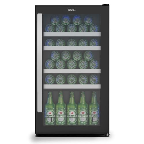 Cervejeira EOS Bierhaus 98 Litros Frost Free Compressor Porta de Vidro e Puxador em Inox ECE101 110V