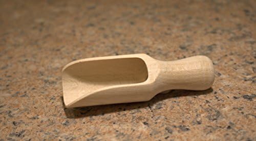 efo Small Wooden Scoop Set 3pcs - Multipurpose Wooden Spoons - Wood Salt and Spice Scoops  Rustic Bath Salt Scoop - Wooden Seed Scoop - Small Size 3 x 8cm (C2)