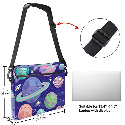 Bolso bandolera cómodo contra golpes para portátil de 13 a 14 pulgadas 5