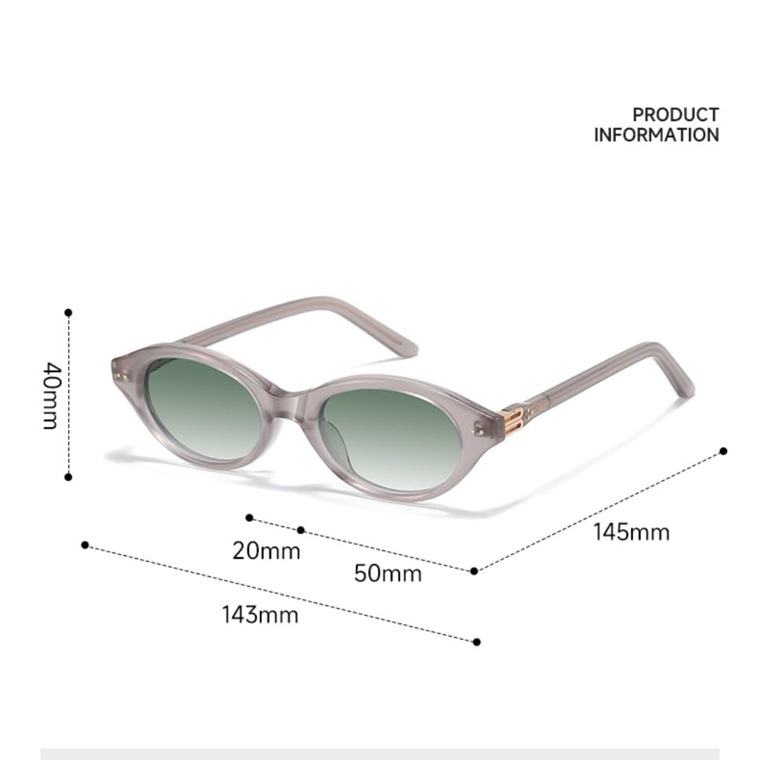 Occhiali da sole alla moda da donna in acetato, occhiali da vista a occhi di gatto da uomo