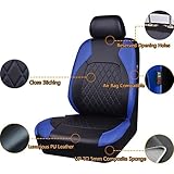 Car Cover Seats Full Set for Dacia Duster 2.Gen 1.Gen HM HS 2010-2015 2016 2017 2018 2019 2020 2021 2022 2023 2024 2025, 9pcs Set Leather Car Seat Cushion Protectors, Airbag Compatible, 5 seats - Image 8