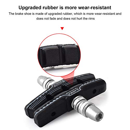 Fishawk Pastilhas de freio de bicicleta, blocos de freio em V para bicicleta, 3 pares de pastilhas d