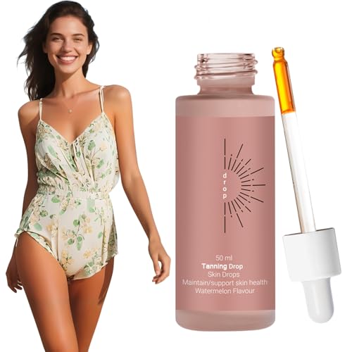 Sunless Tanning Drops, Tanning Drops for Face and Body, Gradual S...