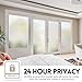 KESPEN Window Privacy Film Frosted Glass Heat Control UV Blocking Privacy Window Film for Glass Windows Static Cling Non-Adhesive Door Coverings Decals for Bathroom Home Office, 17.3 Inch X 13.1 Feet