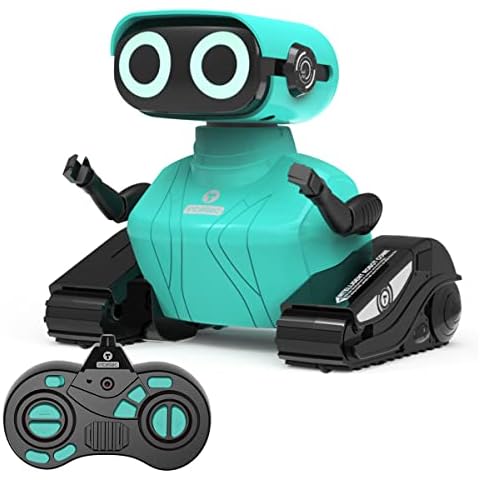 GILOBABY Roboter Kinder, Ferngesteuerter Roboter Spielzeug, RC Roboter mit LED-Augen und Musik, Kinderspielzeug Geschenk für Jungen Geburtstag ab 3 Jahre (Blau) Cover