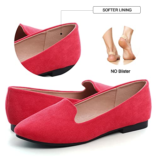 Image of Dear Time Women's Casual Loafers Flats Comfortable Round Toe Dress Shoes Slip On Ballet Flats for Women Work Office Shoes