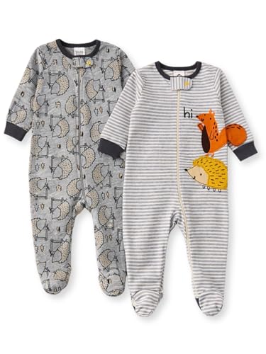 Image of TuddyBuddy 100% Cotton Multi Color Zipper Romper Sleepsuit /Romper /Jumpsuit for Baby Boy & Baby Girl