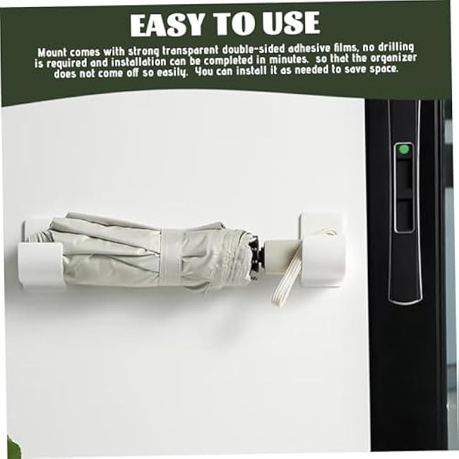 4PCS Trash Bag Holder, Self-Adhesive Garbage Bag Dispenser, Space Saving Storage Rack for Home Organization Kitchen, Tin Foil