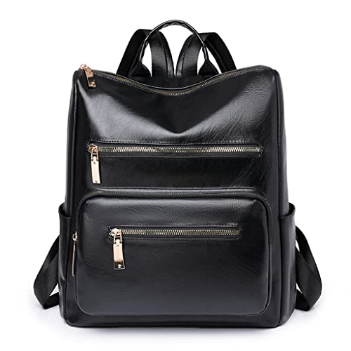 Sac à dos en cuir souple femme grand sac à usage quotidien tendance