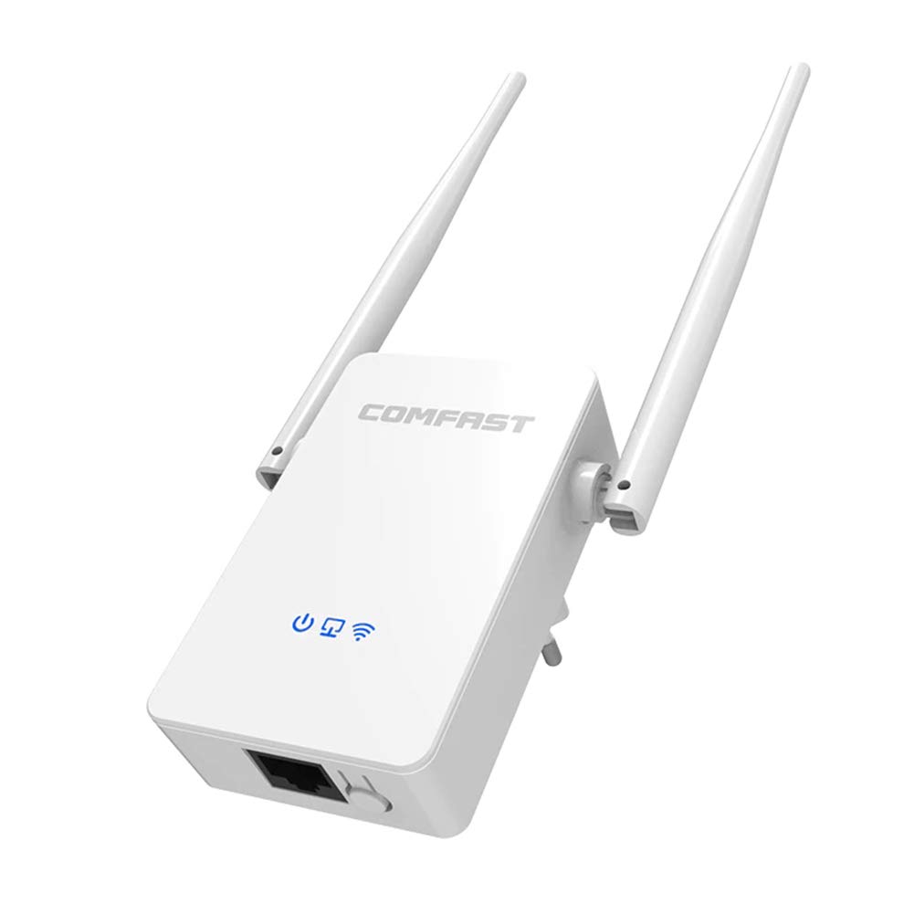 WiFi Extensor Amplificador, 300Mbps, 2.4Ghz Señal De WiFi Repetidor Amplificador De Señal WiFi De WiFi con Puerto LAN Soporte De Antena Dual Ap/Repetidor/Enrutador/Cliente Modo