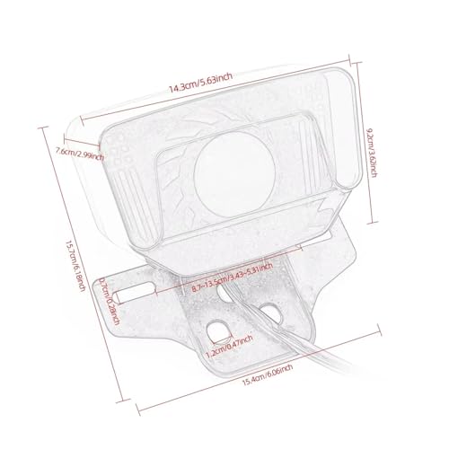 Luces traseras de freno LED integradas con alta visibilidad para Suzuki GN 5