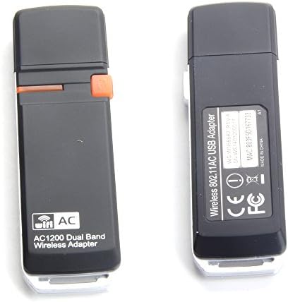 TRiver 802.11 AC 1200Mbps 2.4G&5G Dual Band Concorent Wi-Fi Adapter; 2.4G 2T2R 300 Mbps + 5G 2T2R 867 Mbps USB 3.0 Wi-Fi Dongle For Mac Windows Linux etc