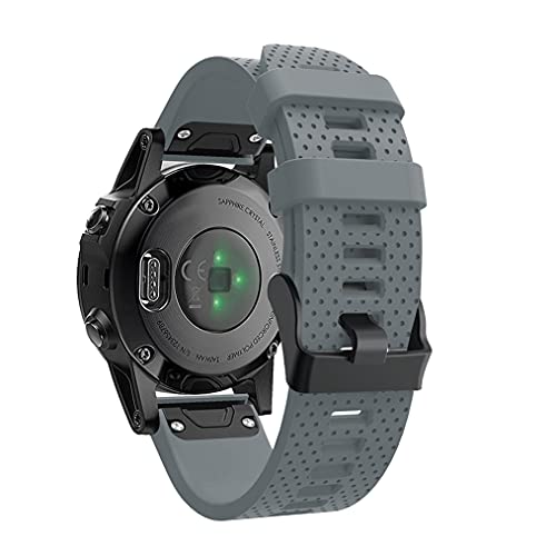 Ersatz-Armband f&uuml;r Garmin Fenix 5S, mit Schnellverschluss, aus Silikon, Sport-Stil