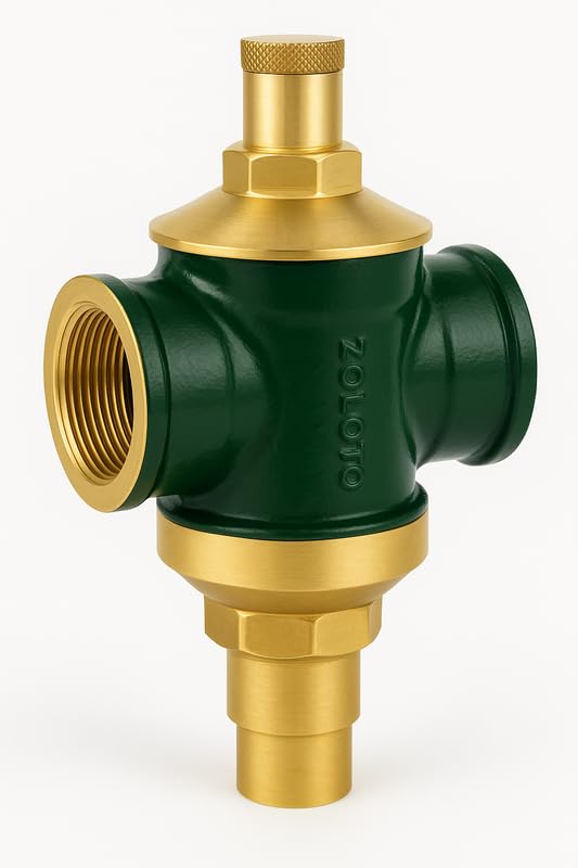 Forged Brass Compact Pressure Reducing Valve – 1/2 Inch, Screwed Female Ends, Heavy Duty Regulator for Plumbing, Industrial & Commercial Use (15 mm)-image-6