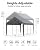 GarveeLife 20'x 10'x 11' Windproof Carport Top Replacement Cover Grey Heavy-Duty Garage Top Tent Shelter Tarp Waterproof & UV Protected (Top Cover ONLY, Frame Not Included)