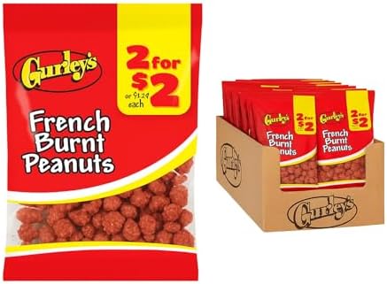 Amazon.com : Gurley's Old Fashioned French Burnt Peanuts, Candy Coated ...