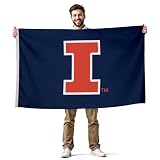 Illinois Fighting Illini Flag - NCAA Licensed - Nylon - 3' x 5'