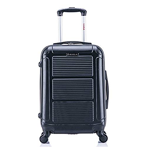 Inusa Pilot 28 Inch Large Hardside Spinner Luggage With Ergonomic Handles, Travel Suitcase With Four Spinner Wheels And Studs, Black #TOP1