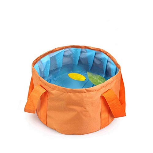 SANGAITIANFU 1 Pcs Foldable Outdoor Portable Travel Bucket Lightweight And Durable Foot Bathing Basin Collapsible Bucket Water Bag Laundry Basket Water Container