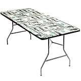 Dollar Money Fitted Tablecloth Rectangle 6ft, Dollar Bills of United States Federal Reserve Cash...