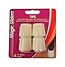 Magic Sliders 5954391 Rubber Round Leg Tip44; White - 0.88 in. - Pack of 4