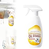 Heavy Duty Degreaser,New Upgrade Kitchen Heavy Duty Cleaner Spray Portable Degreasing Spray, All-Purpose Kitchen Pots and Pan Cleaner for Appliances Countertops Range Hoods (1, White)