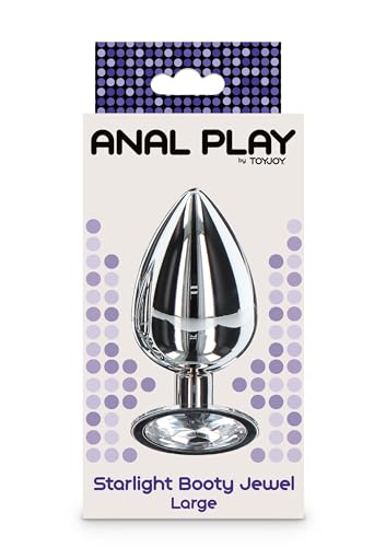 TOYJOY - PLUG ANAL CON JOYA GRANDE - PLATEADO