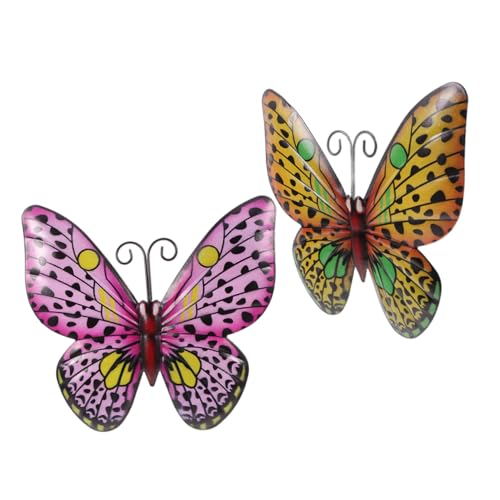 Pendentif papillon fer forgé décoration murale extérieure durable