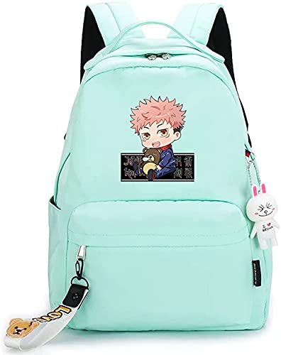 HJKSHS Anime Jujutsu Kaisen Mochila de Dibujos Animados de impresión 3D Unisex Multifuncional(29X14X41cm) Cover
