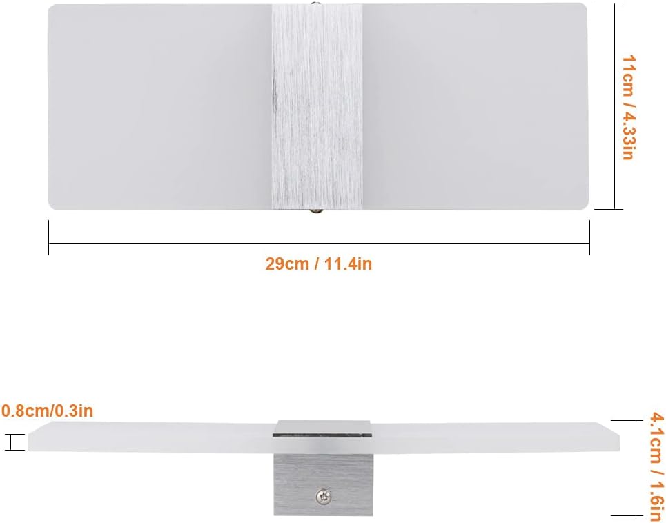 Detalji LED zidne svjetiljke