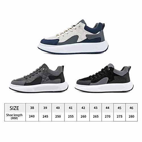 Colaxi Sapatos casuais masculinos, leves, de alto desempenho, respiráveis, tênis superiores, solas a