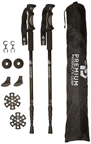Bastones de trekking para ir de excursión y rutas de montaña con amortiguación