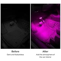 4Pcs Car LED Lights Interior Wireless, 7 Colors Interior Car Lights with 6 Bright LED Lamp Beads, Portable USB Rechargeable Car Interior Led Night Light for Car Decor — image 3